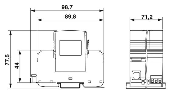 2800644 VAL-MS-T1/T2 335/12.5/4 0-FM クラス 1/2 防雷/電圧保護具 2ポール