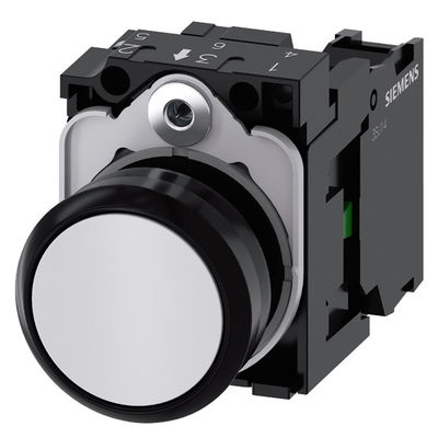 完全なユニット プッシュボタン 3SU1100-0AB60-1BA0 ライトのないフラットボタン ホワイトスクリューターミナル