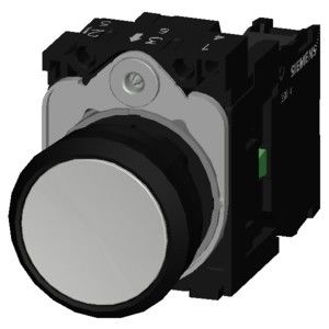 完全なユニット プッシュボタン 3SU1100-0AB60-1BA0 ライトのないフラットボタン ホワイトスクリューターミナル