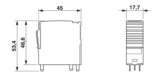 PTB-Pプラグ 3ポール 24 V DC 汎用産業用電圧