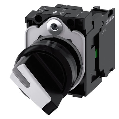 SIRIUS ACT コンプリートユニット3SU1100-2BF60-1BA0のためのプラスチックショートハンドル選択スイッチ