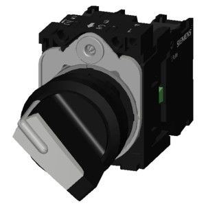 シリウス ACT の 2 つの位置のためのプラスチックショートハンドル選択スイッチ 3SU1100-2BF60-1MA0