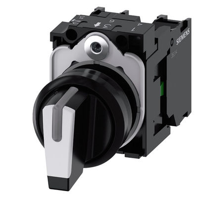 3SU1100-2BL60-1NA0 SIRIUS ACT コンプリートユニット用の短柄プラスチック選択スイッチ
