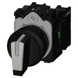 3SU1100-2BM60-1NA0 短柄選択スイッチ プラスチック コンプリートユニット 3 ポジション