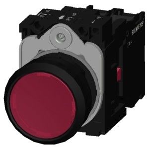 PLC 3SU1102-0AB20-1CA0 SIRIUS ACT プッシュボタン プラスティックライト付き赤色 瞬間のスクリュー端末