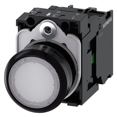 PLC 3SU1102-0AB60-1BA0 SIRIUS ACT コンプリートユニット プッシュボタン 1NO ホワイトスクリュー端末