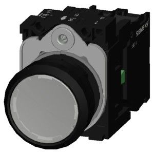 PLC 3SU1102-0AB60-1BA0 SIRIUS ACT コンプリートユニット プッシュボタン 1NO ホワイトスクリュー端末