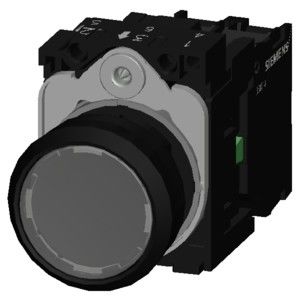 3SU1102-0AB70-1BA0 SIRIUS ACT プラスティックライト付きフラットボタン用のフルユニットプッシュボタン