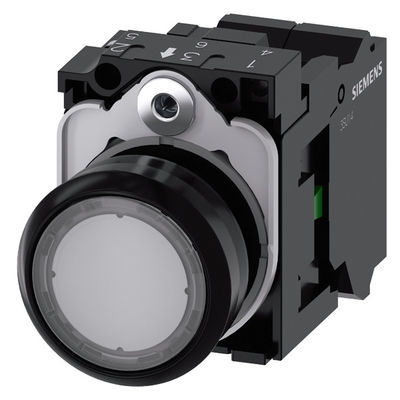 3SU1102-0AB70-3BA0 プラスチックライトフラットボタン 瞬間のクリアスプリング SIRIUS ACT コンプリートユニット プッシュボタン
