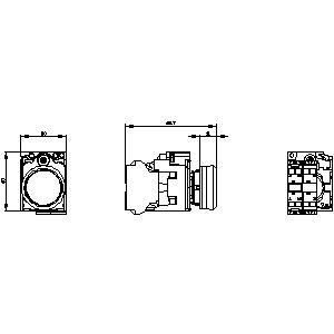 3SU1102-0AB70-3BA0 プラスチックライトフラットボタン 瞬間のクリアスプリング SIRIUS ACT コンプリートユニット プッシュボタン
