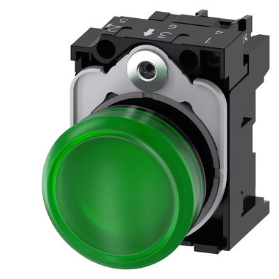PLC 3SU1102-6AA40-1AA0 SIRIUS ACT コンプリートユニット パイロットライト 24V AC/DC プラスチックライトスムーズレンズ フラッシュ