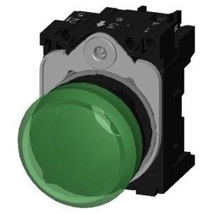 PLC 3SU1102-6AA40-1AA0 SIRIUS ACT コンプリートユニット パイロットライト 24V AC/DC プラスチックライトスムーズレンズ フラッシュ