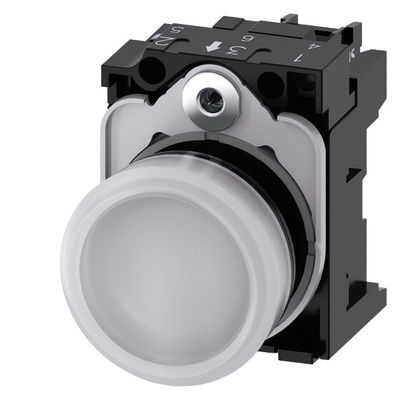 完全なユニットパイロットライト SIRIUS ACT 3SU1102-6AA60-1AA0 プラスチックスムーズレンズフラッシュ