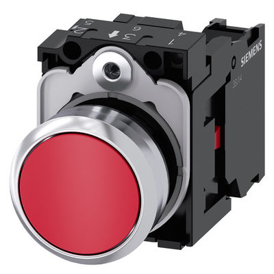 メタル・シャイ・フラット・ボタン PLC 3SU1150-0AB20-1CA0 瞬間のプッシュボタン SIRIUS ACT 完了