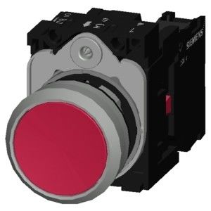 メタル・シャイ・フラット・ボタン PLC 3SU1150-0AB20-1CA0 瞬間のプッシュボタン SIRIUS ACT 完了