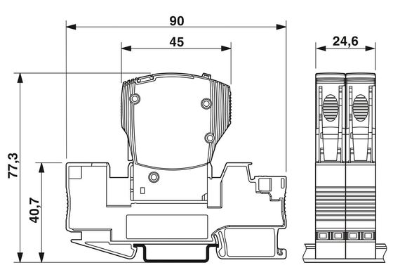 2800891 CB TM2 1A F1 P 熱磁気装置 10 極の断路器