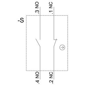 2 ポジション SIRIUS ACT コンプリートユニットセレクター スイッチ 短柄 金属 輝く 照明なし