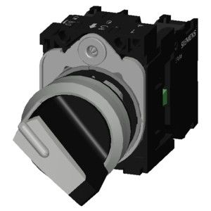 2 ポジション SIRIUS ACT コンプリートユニットセレクター スイッチ 短柄 金属 輝く 照明なし