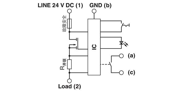 24V DC 2800907 CB E1 24DC/10A NOP 電子機器 断路器 5ポール