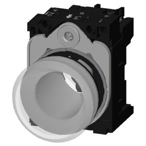 スムーズレンズフラッシュ 24V AC/DC PLC 3SU1152-6AA70-1AA0 SIRIUS ACT メタル・シャイニング・パイロット・ライト