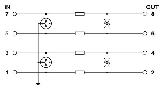 1 極 24V DC LIT 2X2-24 超電圧保護 優れた性能のための先進技術