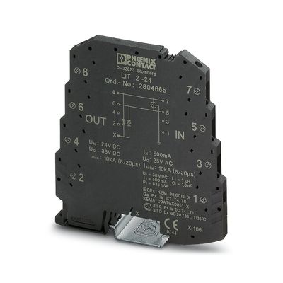 2804665 LIT 2-24 超電圧保護装置 24 V DC 2 極 最大限の安全性と性能