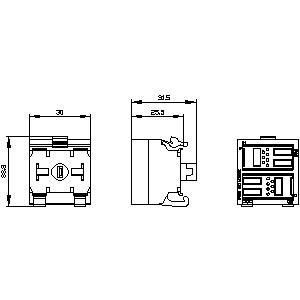 パフォーマンス 2DI LED PLC 3SU1401-1MC30-1CA1 SIRIUS ACT PROFINET 端末モジュール 黄色