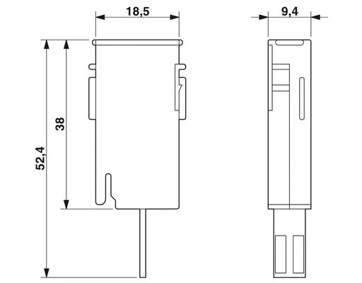 先進技術 2838542 CTM 2X1- 60DC 超電圧保護プラグ 1ポールと60V DC