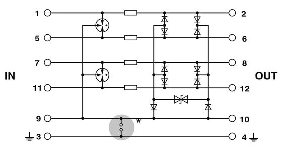 2838775 PT 5-HF-12 DC-ST 超電圧保護プラグ