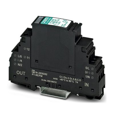 2839185 PT 2X1VA-120AC-ST 120V AC 定位回路用の電波保護プラグ