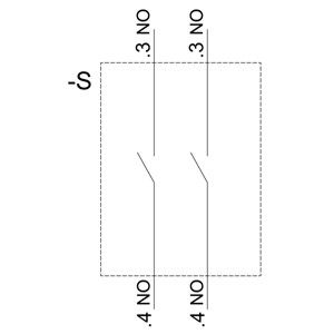 3 場所 A SIRIUS ACTホルダーとモジュール プラスチック 2NO スクリュー端末 3SU1500-1AA10-1NA0