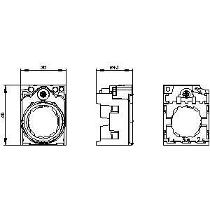PLC 3SU1550-0AA10-0AA0 ユニバーサル プラスチック 金属 3 場所 A SIRIUS ACT 保有者 購入者