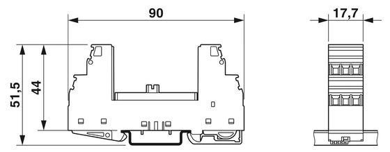 PT 2839240 ST 4-24DC 定電圧 24 V DC 超電圧保護プラグ 4 ポール ポール番号 4