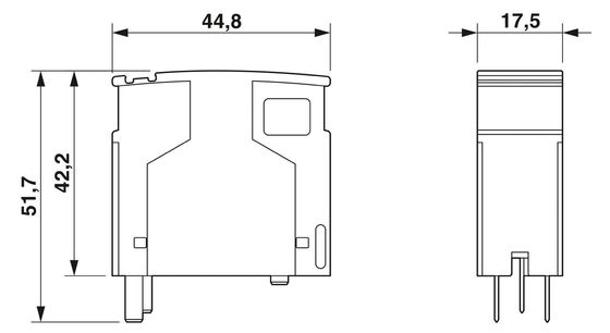 2839648 PT 2 1-S-48DC-ST タイプ 3 オーバージェス・プロテクター-プラグ 定電圧 48 V AC 2 ポール