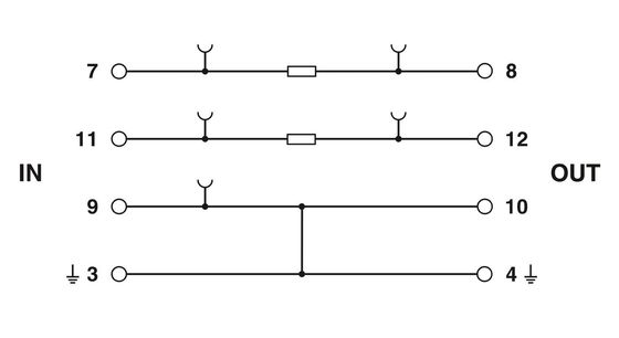 2839224 PT PE/S 1X2-BE 定電圧の電圧保護基 / ポール数 1
