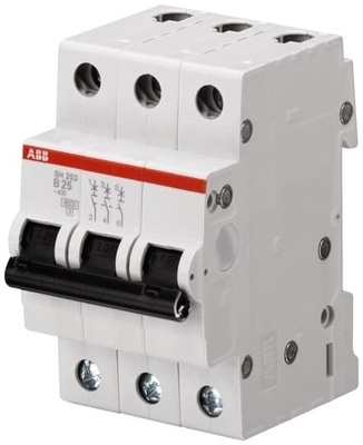 MCB SH203-B63 ミニチュア断路器 ポール数 3 B 63A 定数周波数 50 Hz