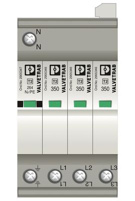 1 ポール 2905340 VAL-SEC-T2-3S-350-FM 5V AC から 250V AC と 125V DC の 2 型 オーバージェスプローカー