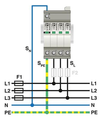 1 ポール 2905340 VAL-SEC-T2-3S-350-FM 5V AC から 250V AC と 125V DC の 2 型 オーバージェスプローカー