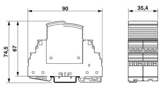 5V AC... 250V AC 125V DC 200mA DC 2905348 VAL-SEC-T2-1S-175-FM 2型電圧増加防止装置