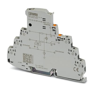 ポール2の番号 TTC-6-3-HF-F-M-12DC-UT-I オーバージェス・プロテクタ 定電圧24V DC