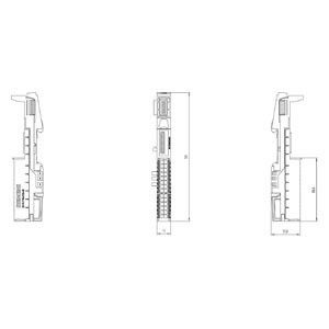 6ES7193-6BP20-0BA0 ET 200SP 工業用PLCのBaseUnit BU15-P16 A10 2B