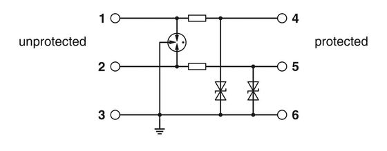 24V DC TTC-6-2X1-PT 超電圧保護具 2ポールで産業機器を保護する