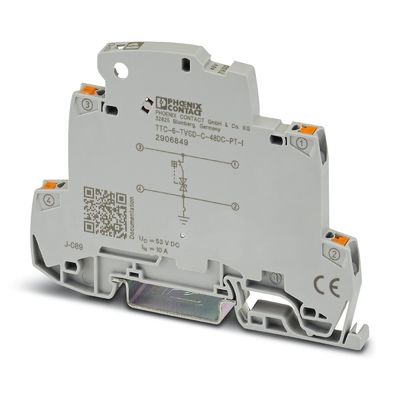 48 V DC 定電圧 2 ポール オーバージェット 保護 TTC-6-TVSD-C-48DC-PT-I フェニックス コントクト