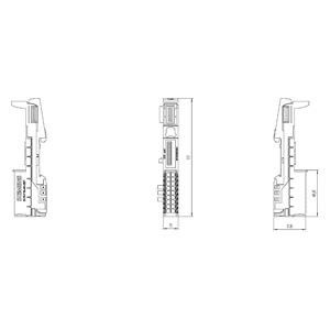 シメンス 6ES7193-6BP00-0BA1 ET 200SP ベースユニット BU15-P16 A0 2B/T 効率性のために設計