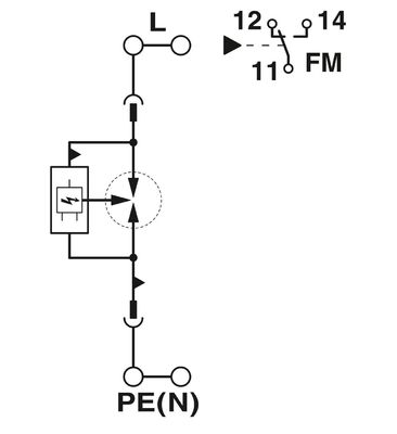 FLT-SEC-P-T1-1C-440/35-FM フェニックス・コンタクトタイプ 1 2 組み合わせた電波保護具 2ポール