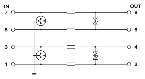 ポール2号 2804649 LIT LIT 4X1-24 24V DCのフェニックス接触電波保護