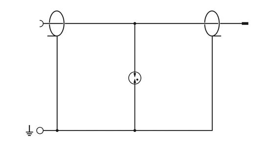 2 ポール CN-UB-280DC-3-SB 産業用フェニックス接触電波保護具