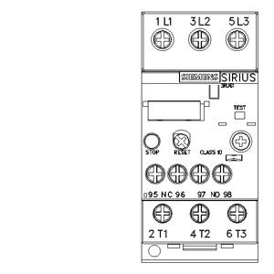 3RU6126-4EB1 単独のモーター保護用の過負荷リレー サイズS0 34...40A 10級
