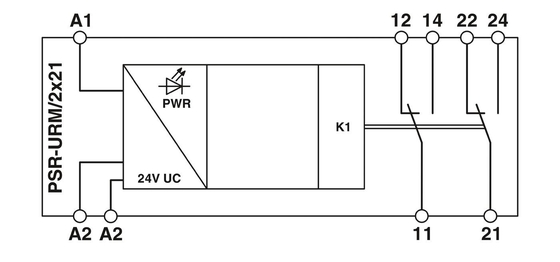 電圧リレー 2981363 PSR-SCF- 24UC/URM/2X21 理論付きフェニックスコンタクトカップリングリレー