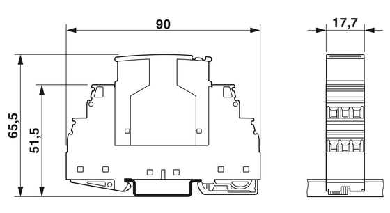 フェニックス連絡 2858030 PT 3-PB-ST 1 ポール オーバージェス 保護プラグ 5 V DC 指定